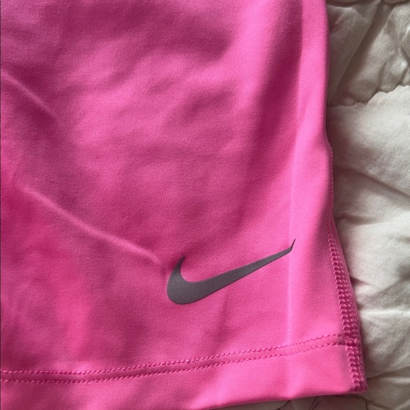 Nike Women's Bright Pink Bike Shorts - Picture 2 of 4